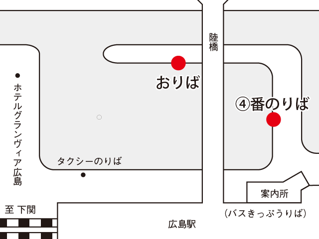 地図：広島駅新幹線口