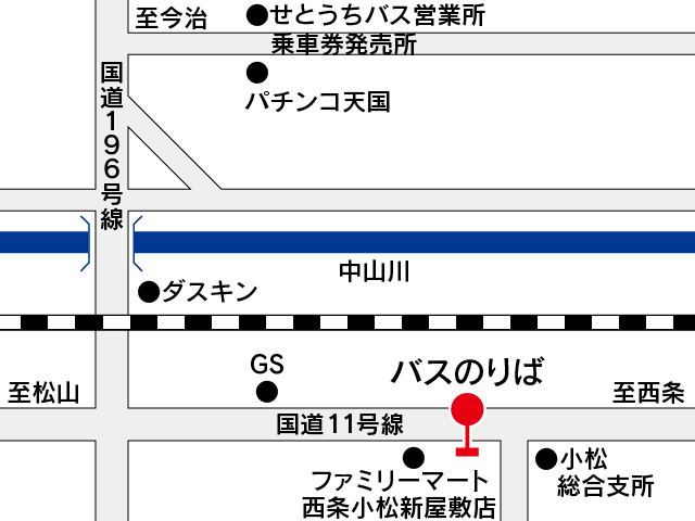 地図：小松総合支所前
