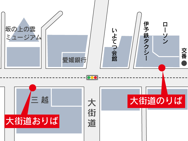 地図：大街道