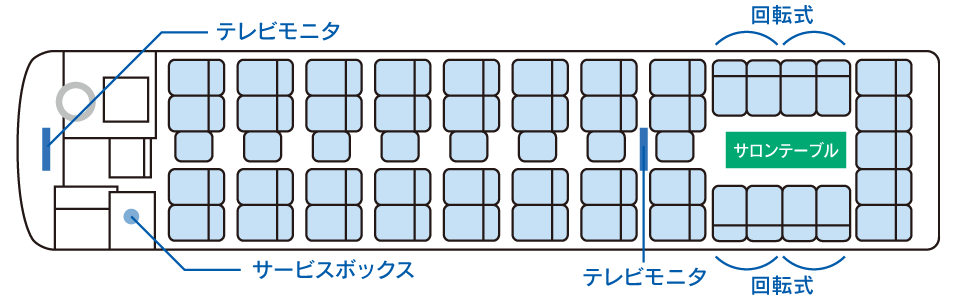 クイーン中二階サロン大型　配置図